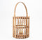 Anna's Collection Solar lantaarn - voor buiten - D17 x H22 cm - bamboe hout - tafellamp