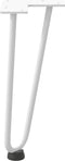 vidaXL - Haarspeld - tafelpoten - 4 - st - 30 - cm - massief - staal - wit