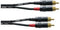 Cordial CFU 0.9 CC - Kabel - 2x Cinch male/male - Zwart
