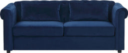 CHESTERFIELD - Chesterfield slaapbank - Marineblauw - Fluweel