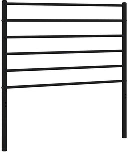 vidaXL - Hoofdbord - staal - zwart - 100 cm