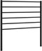 vidaXL - Hoofdbord - staal - zwart - 100 cm