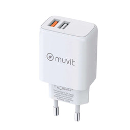 Muvit for Change - Oplader - 18 W - Wit