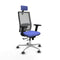 Horna Traslack Piqueras y Crespo 2D086G2 - Bureaustoel - Hoofdsteun Verstelbare Hoogte - Licht Blauw