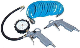 Güde 84091 - 3-delige luchtset - Bandenspanningsmeter met manometer en uitblaaspistool - (1 set)