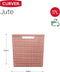 Curver Jute Opbergmand Cube - 17 liter - 270x280x280mm - Roze