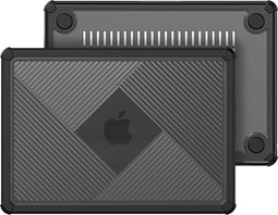 Dux Ducis Geschikt voor MacBook Air 13 inch (2022-2025) Armor Pattern cover hoes - case - Zwart