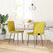 vidaXL - Eetkamerstoelen - 2 - st - fluweel - geel
