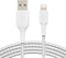 Belkin CAA002bt3MWH - Lightning naar USB kabel - Gevlochten nylon 3m - Wit