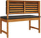 vidaXL - Tuinbank - met - Kussens - 100x50x91 - cm - van - Massief - Acaciahout