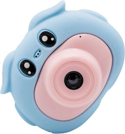 Vulpes Goods® Kids - Digitale Kindercamera - 4-in-1 Speelgoedcamera - HD 1080P 32GB 10x Zoom - Foto Games Muziek Video - Kinderfototoestel - Vlog Selfie Camera - Premium Baby Blue/Pink