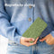 imoshion Hoesje Geschikt voor Samsung Galaxy A35 Hoesje Met Pasjeshouder - imoshion Design Bookcase smartphone - Groen / Green Flowers