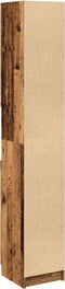 vidaXL - Badkamerkast - 32x34x188,5 - cm - bewerkt - hout - oud - houtkleurig