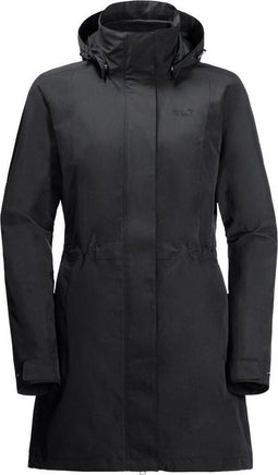 Jack Wolfskin Ottawa - 3-in-1 Outdoorjas Dames - Waterdicht Ademend - Black - Maat XS