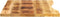 vidaXL - Tafelblad - met - ronding - 90x60x2,5 - cm - massief - ruw - mangohout