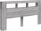 Hoofdeinde met LED 180x18,5x103,5 cm bewerkt hout grijs sonoma