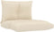 vidaXL - Palletkussens - 2 - st - stof - crèmekleurig
