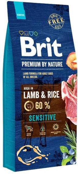 Brit Premium by Nature hondenvoer Sensitive Lamb 15 kg - Hond