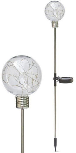 Solarborder - GARDEN ID Lamp - Ø8 h70 cm - Autonomie 6 tot 8 uur - Aan/uit knop - Oplaadbare AAA batterij