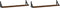 vidaXL - Wandschappen - 2 - st - 80x15x15,5 - cm - bewerkt - hout - bruin - eikenkleur