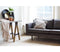 BePureHome Rodeo Bank 2-Zits - Recycle Leer - Zwart - 85x190x86