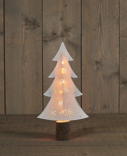 2 stuks - Anna's Collection - Batterijverlichting papier boompje 31 cm