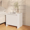 vidaXL - Nachtkastjes - 2 - st - 45x34x44,5 - cm - bewerkt - hout - wit