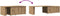 vidaXL - Salontafel - 150x50x35 - cm - bewerkt - hout - artisanaal - eikenkleur