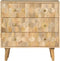vidaXL - Ladekast - 70x35x70 - cm - massief - mangohout