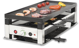 Solis Raclette & Pizza Grill - Gourmetstel 8 Personen - 4 Functies - RVS