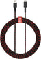 PDP 500-211-EU - Oplaadkabel - 2,4 meter USB-C - Rood Zwart