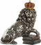 Decoratieve figuren DKD Home Decor Ziverachtig Leeuw Hars (42 x 25 x 45 cm)