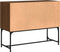 vidaXL - Dressoir - 100x40x79,5 - cm - bewerkt - hout - bruin - eikenkleur
