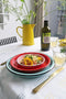 CABANAZ - bord, keramiek, LARGE PLATE, doorsnede 27 cm, blauw