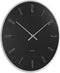 Wandklok Mirror Numbers - Zwart glas - Ø40cm