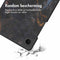 imoshion Tablet Hoes - Geschikt voor Samsung Galaxy Tab A9 8.7 inch - Design Trifold Bookcase - Black Marble