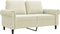 vidaXL - Tweezitsbank - 120 - cm - fluweel - crèmekleurig