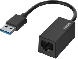 Hama Netwerk-adapter - USB-stekker - LAN/Ethernet-aansluiting Gigabit-ethernet