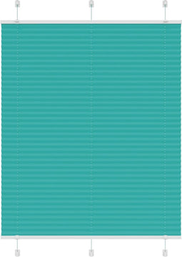 vidaXL - Plissé - rolgordijn - 110x150cm - stofbreedte - 109,4cm - petrol - groen