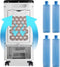 Monzana Mobiele Airco Ventilator - 4 in 1 - 3.5L - Wit Zwart