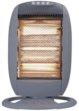 SHX SHX24HS1200 - Halogeenkachel - 1200W - 3 vermogenniveaus - Vloermodel - Instelbare thermostaat - Hoogte 510mm - Breedte 320mm