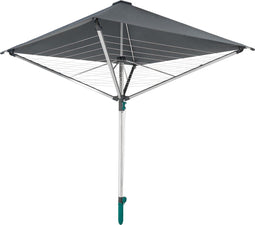 Leifheit droogmolen Linoprotect 400 met waterdicht dak - incl. bodemhuls - 40 m drooglengte - 4 wasmachineladingen