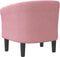 Kuipstoel fluweel roze