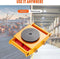 VEVOR 2x Gepantserde Transportrollen 8T - 4 ton draagvermogen - 360° PU-wielen (2 stuks)