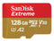Sandisk Extreme microSDXC UHS-I (2024) - 128GB - Leessnelheid 170 MB/s - Schrijfsnelheid 80 MB/s