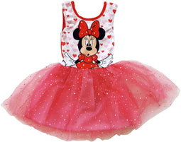 Disney Balletjurk Minnie Mouse, Rood met Hartjes
