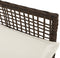vidaXL - Tuinstoelen - 2 - stuks - met - Kussens - Bruin - Poly - Rattan