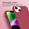 iMoshion Hoesje Geschikt voor iPhone 14 Hoesje Met Koord - iMoshion Color Backcover met afneembaar koord - Donkerrood