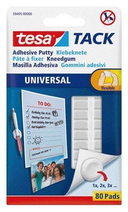 Dubbelzijdige kleefpads kneedgum Tesa tack 80stuks | 16 stuks