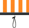 vidaXL - Rolgordijn - voor - buiten - 80x250 - cm - wit - en - oranje